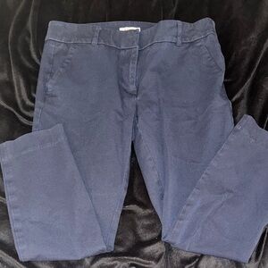 LOFT Navy Modern Ankle Pants
